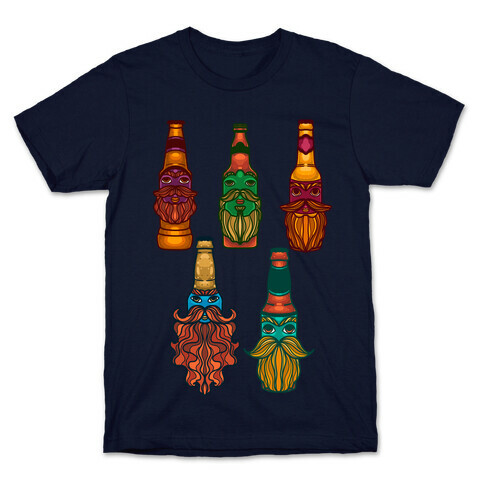 Beers With Beards Pattern T-Shirt