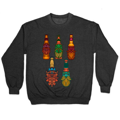 Beers With Beards Pattern Pullover