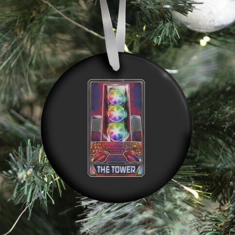 The Gaming Tower Tarot Card Ornament