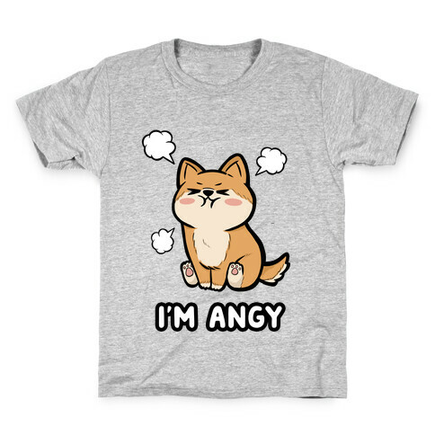 I'm Angy Shiba Inu Kids T-Shirt