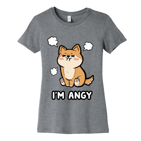 I'm Angy Shiba Inu Womens T-Shirt