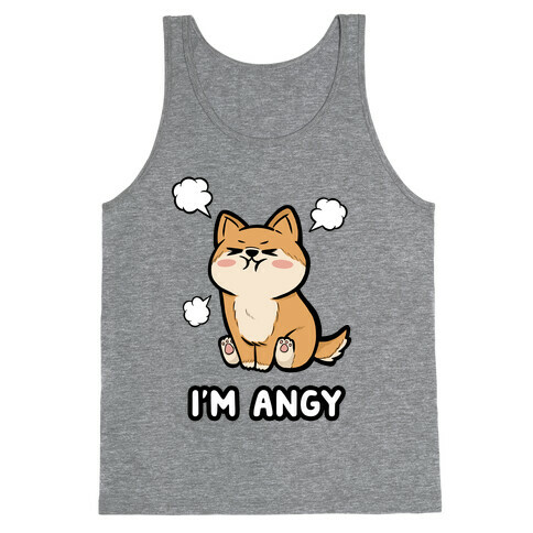 I'm Angy Shiba Inu Tank Top