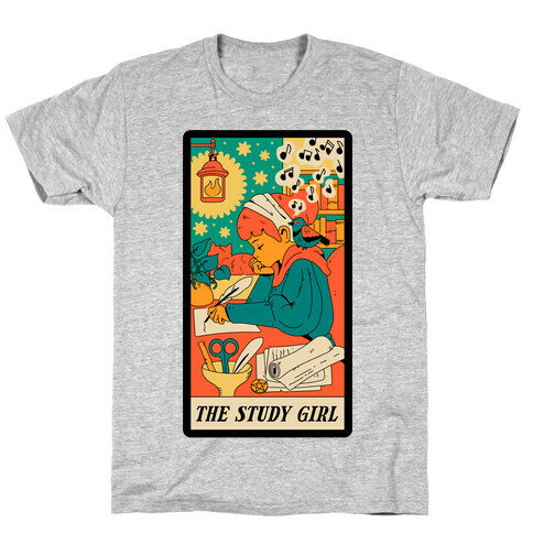 The Study Girl Tarot Card T-Shirt