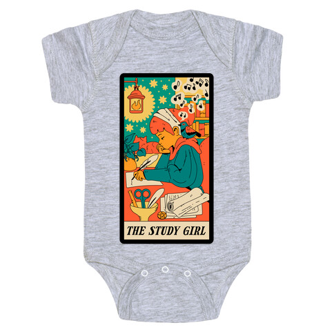 The Study Girl Tarot Card Baby One-Piece