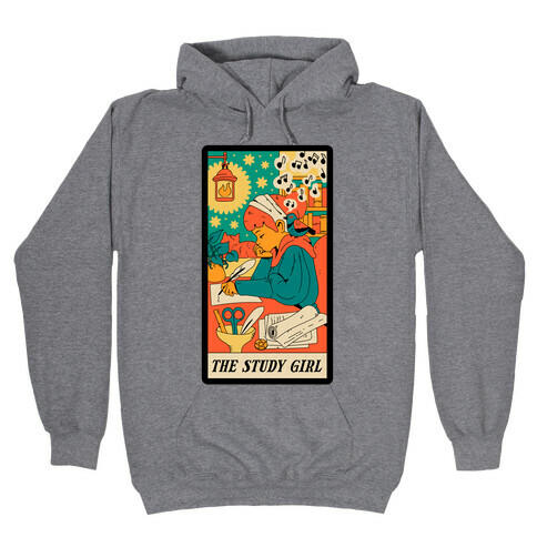 The Study Girl Tarot Card Hooded Sweatshirt