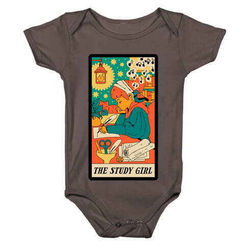 The Study Girl Tarot Card Baby One-Piece