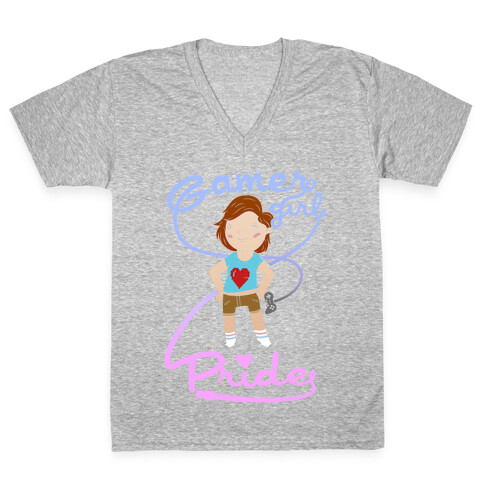 Gamer Girl Pride V-Neck Tee Shirt