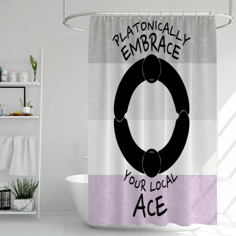 Platonically Embrace Your Local Ace Shower Curtain