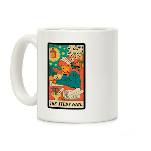 The Study Girl Tarot Card Coffee Mug