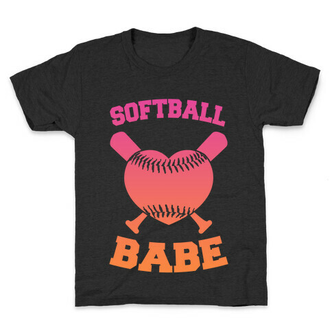 Softball Babe Kids T-Shirt