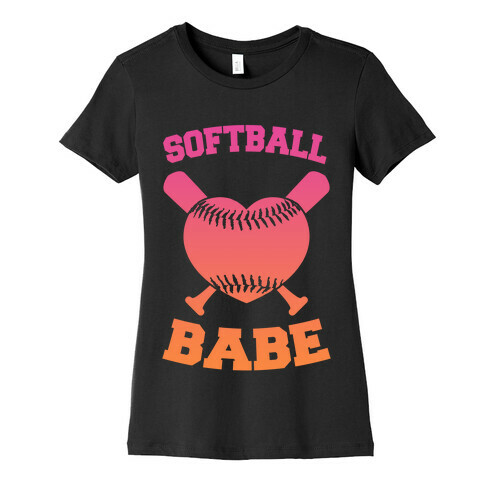 Softball Babe Womens T-Shirt