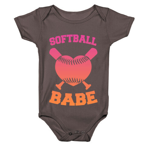 Softball Babe Baby One-Piece