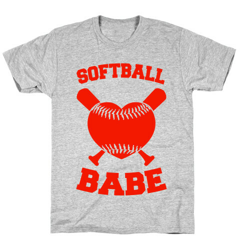 Softball Babe (red) T-Shirt