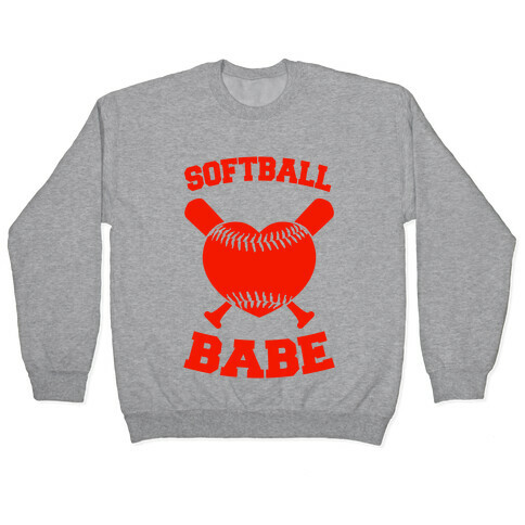 Softball Babe (red) Pullover