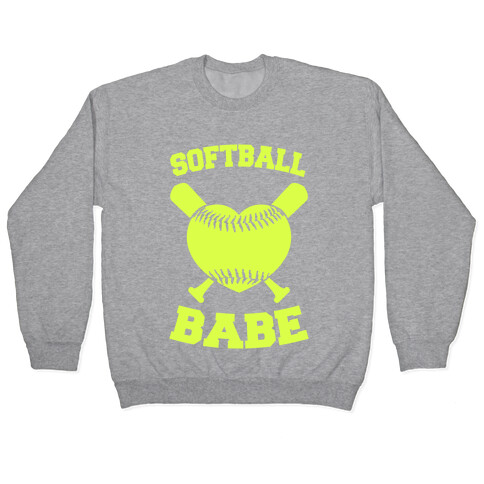 Softball Babe (neon yellow) Pullover