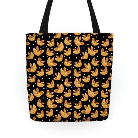  Crab Rangoons Pattern Black Tote