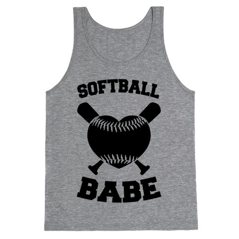 Softball Babe (black) Tank Top