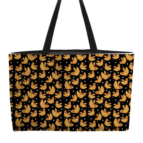  Crab Rangoons Pattern Black Weekender Tote