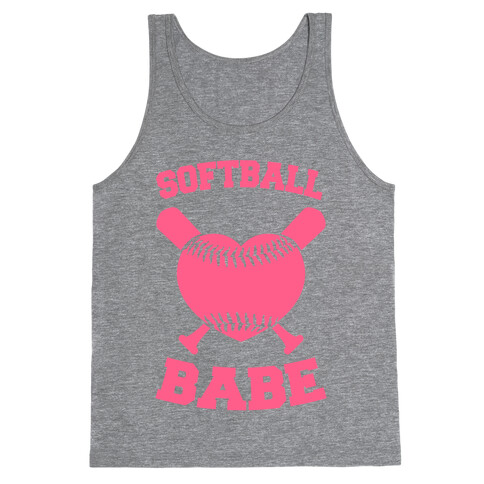 Softball Babe (pink) Tank Top