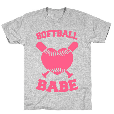 Softball Babe (pink) T-Shirt