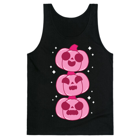 Kawaii Pumpkin Trio Pink Tank Top