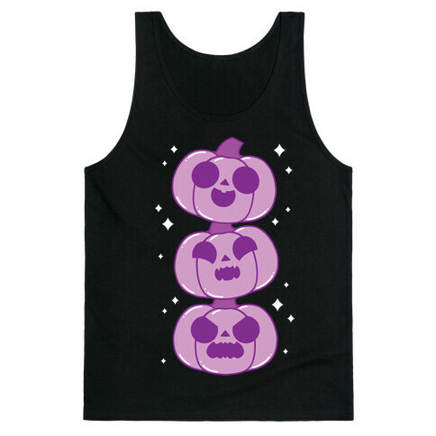 Kawaii Pumpkin Trio Purple Tank Top