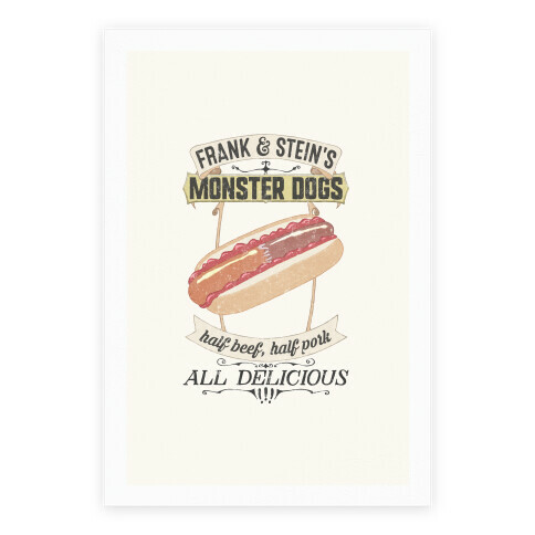 Frank & Stein's Monster Dogs Poster