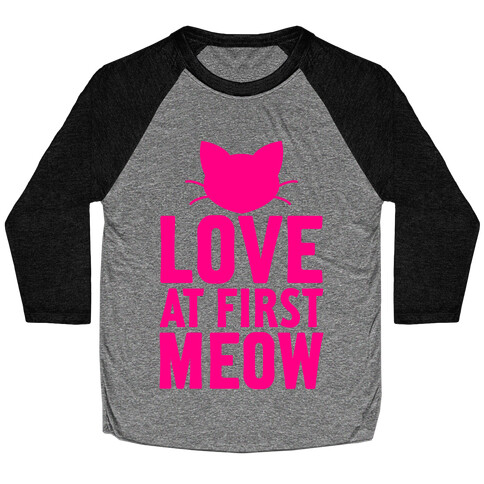 Love At First Meow Baseball Tee