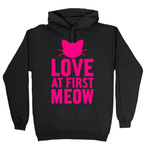 Love At First Meow Hooded Sweatshirt