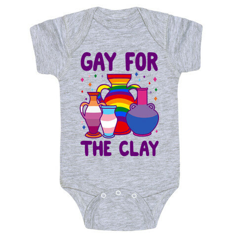 Gay For The Clay Baby One-Piece