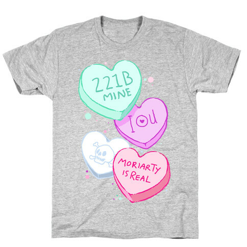 Sherlock Valentines Candy Hearts T-Shirt