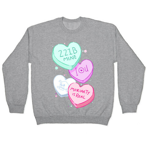 Sherlock Valentines Candy Hearts Pullover