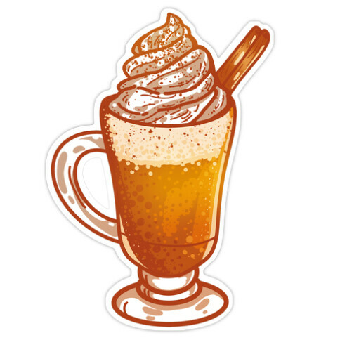 Pumpkin Spiced Latte #2 Die Cut Sticker