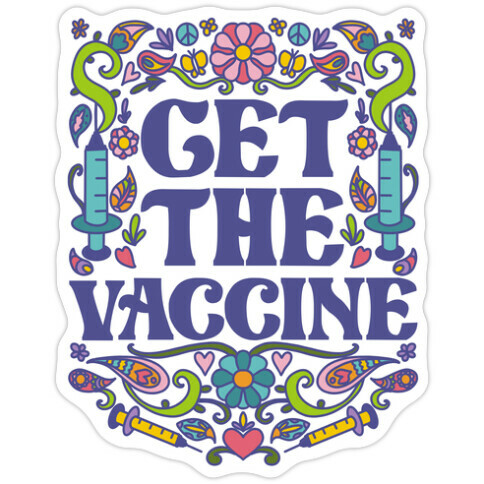 Get The Vaccine Die Cut Sticker