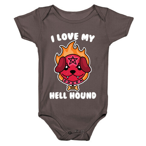 I Love My Hell Hound Baby One-Piece
