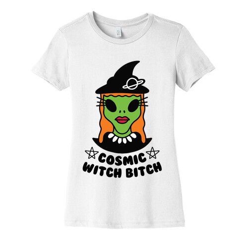 Cosmic Witch Bitch Womens T-Shirt