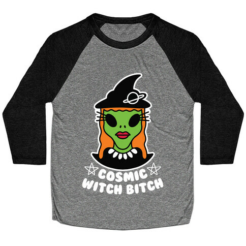 Cosmic Witch Bitch Baseball Tee