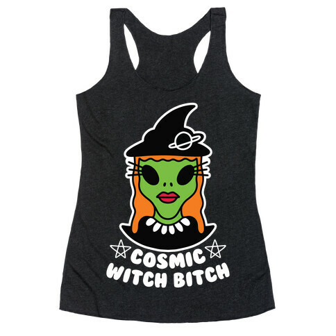 Cosmic Witch Bitch Racerback Tank Top