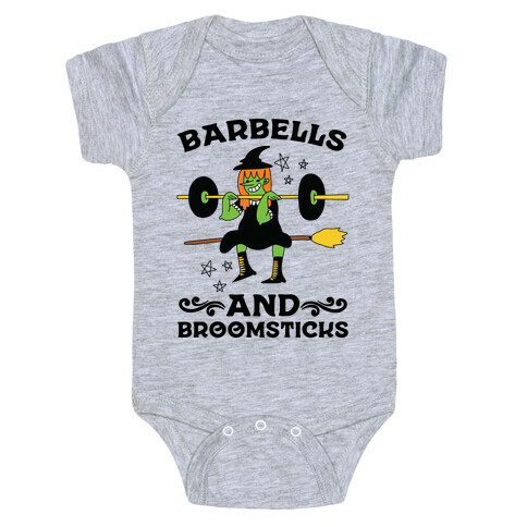 Barbells And Broomsticks Baby One-Piece