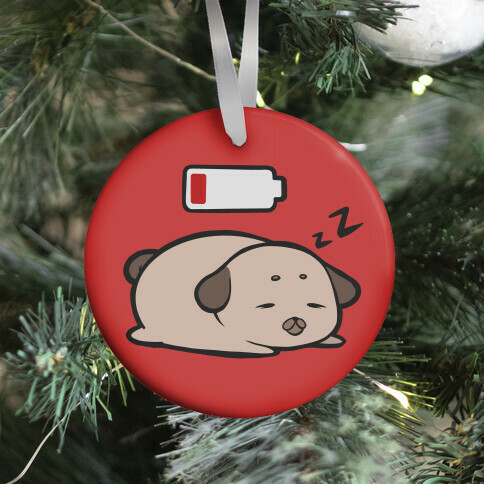 Power Nap (red) Ornament
