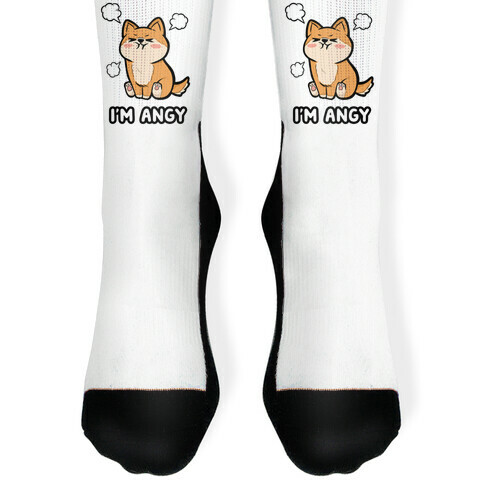 I'm Angy Shiba Inu Sock