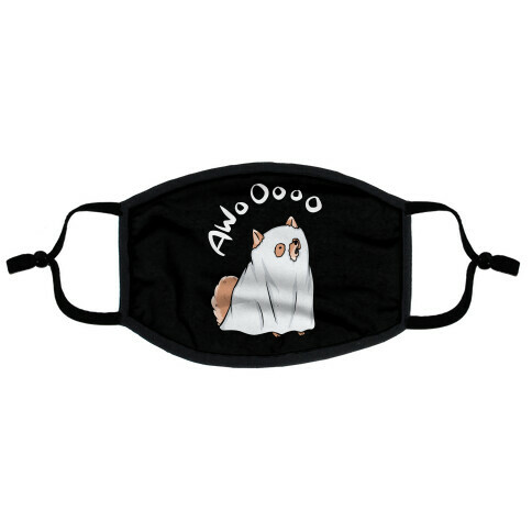 Ghost Dog Flat Face Mask
