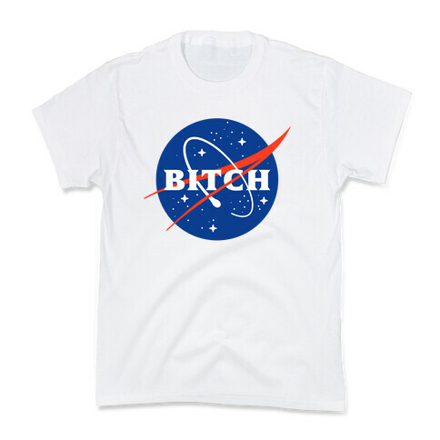 Bitch Space Program Logo Kids T-Shirt