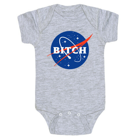 Bitch Space Program Logo Baby One-Piece