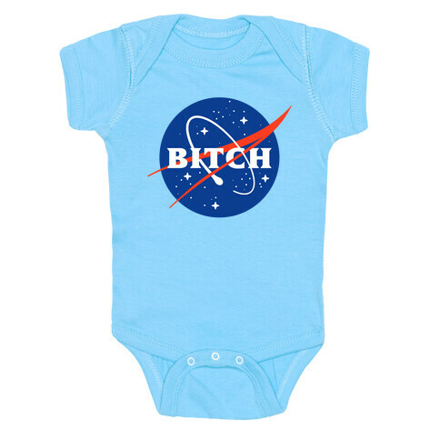 Bitch Space Program Logo Baby One-Piece