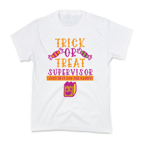 Trick Or Treat Supervisor Kids T-Shirt