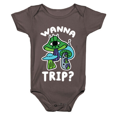 Wanna Trip? (Alien Mushrooms) Baby One-Piece