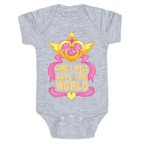 Girls Will Save The World Baby One-Piece