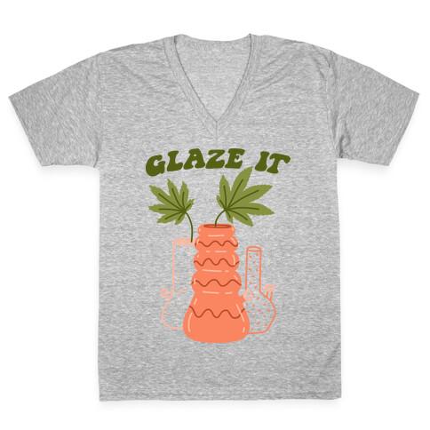 Glaze It V-Neck Tee Shirt