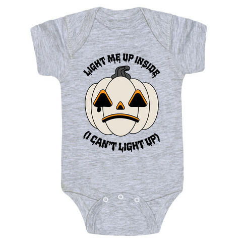 Light Me Up Inside Pumpkin Baby One-Piece